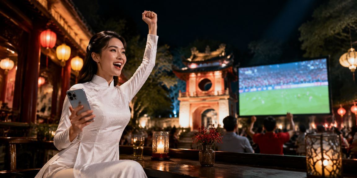 Giao diện cược casino trực tuyến với nền Hà Nội